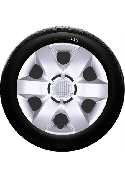 Chevrolet Uyumlu 15 Inç Kırılmaz Sks Jant Kapağı 1 Takım 4 Adet NO:310