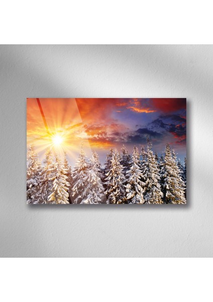 Kış Doğa Manzara Cam - 25*35