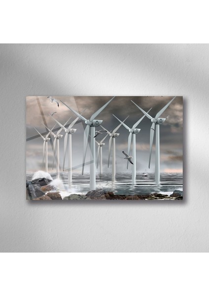 Rüzgâr Türbini Doğa Manzara Cam
