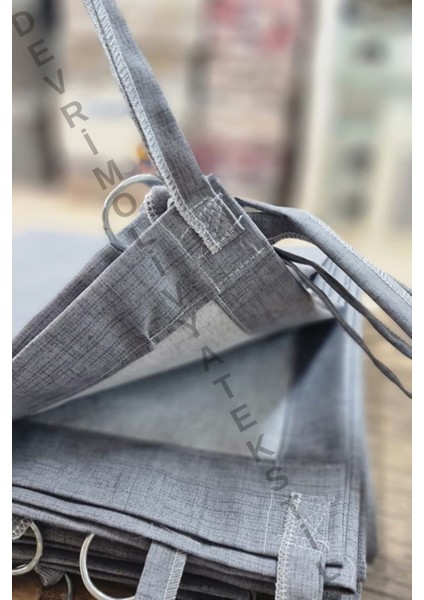 Balkon Perdesi 1,sınıf Gabardin Kumaş Lüks Perde Antrasit fiyatları