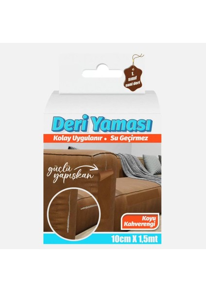 Deri Tamir Yaması Kahverengi 10 cm x 1,5 mt