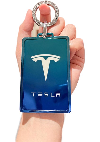 Tesla Araba Anahtarlık (Tek Kabuk + Halka) (Yurt Dışından)