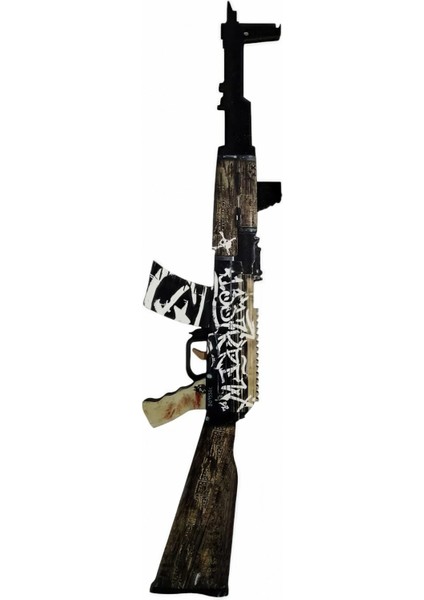 Ahşap Cs - Go AK47 Wasteland Rider Skin Kaplama Oyuncak Seti