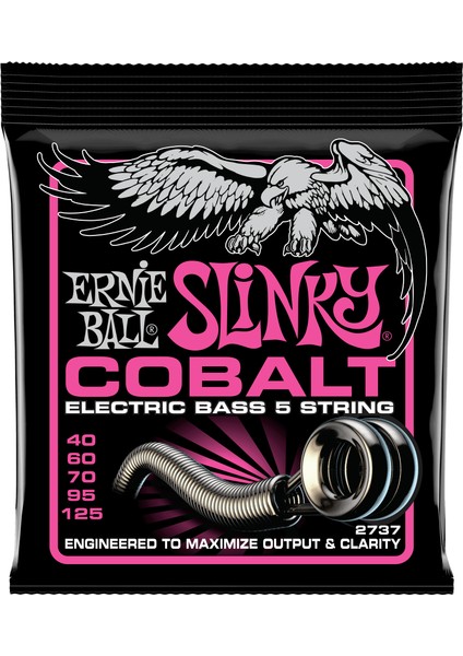Super Slinky Cobalt 5 Telli Bas Gitar Teli 40-125