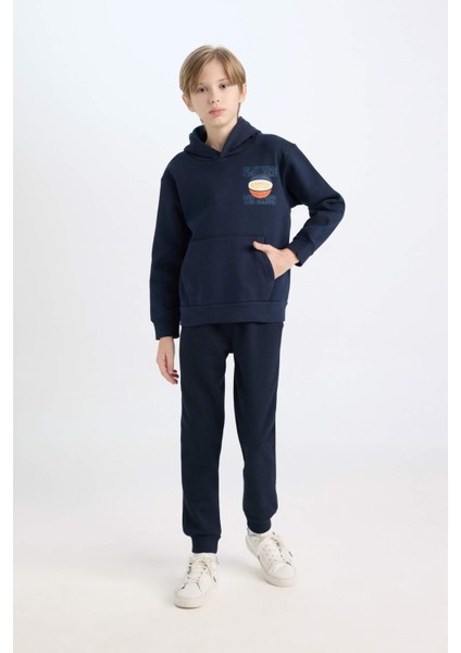 Erkek Çocuk Lacivert Kapüşonlu Sırt Baskılı Sweatshirt D3048A824WN fiyatları