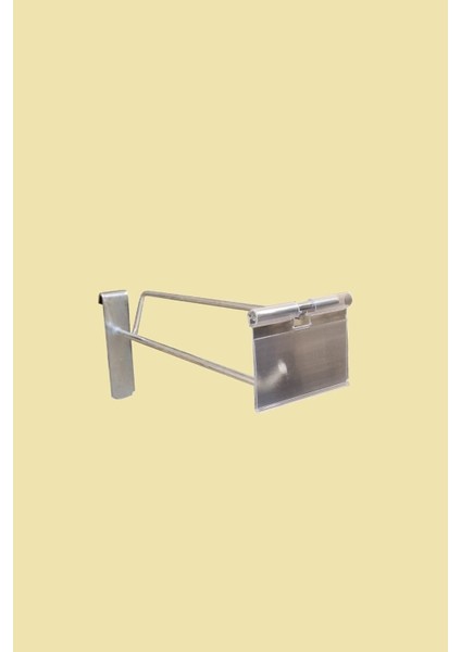 15 cm Galvaniz Etiketli Kanallı Pano Kancası Raf Askısı