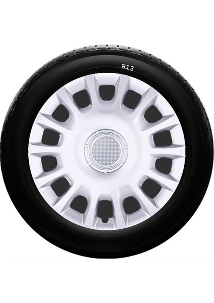 Fiat Uyumlu 13 Inc Kırılmaz Sks Jant Kapağı 1 Takım 4 Adet NO:109