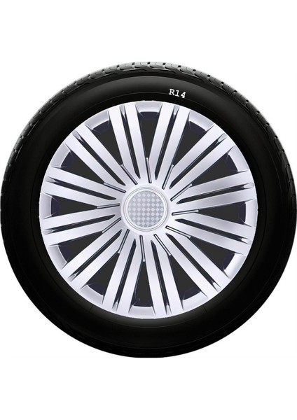 Fiat Uyumlu 14 Inc Kırılmaz Sks Jant Kapağı 1 Takım 4 Adet NO:200