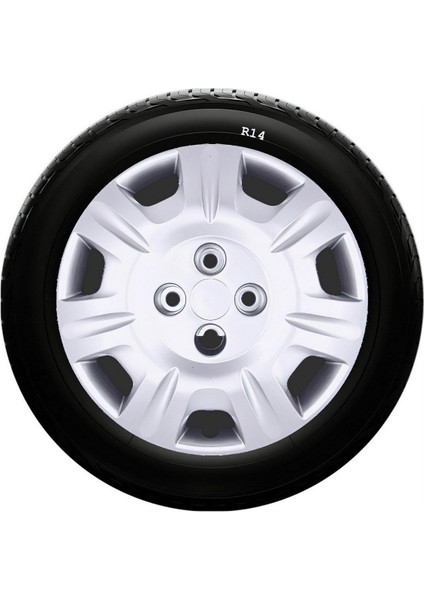 Fiat Uyumlu 14 Inc Kırılmaz Sks Jant Kapağı 1 Takım 4 Adet NO:220