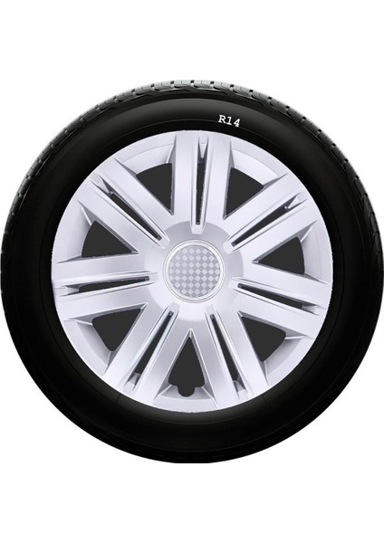 Fiat Uyumlu 14 Inç Kırılmaz Sks Jant Kapağı 1 Takım 4 Adet NO:203