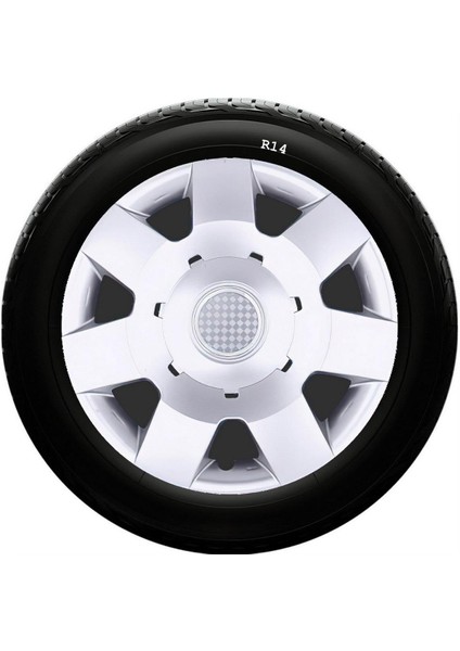 Fiat Uyumlu 14 Inç Kırılmaz Sks Jant Kapağı 1 Takım 4 Adet NO:219