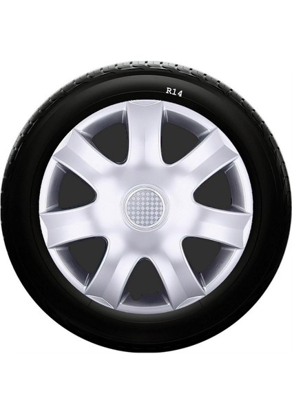 Fiat Uyumlu 14 Inç Kırılmaz Sks Jant Kapağı 1 Takım 4 Adet NO:223