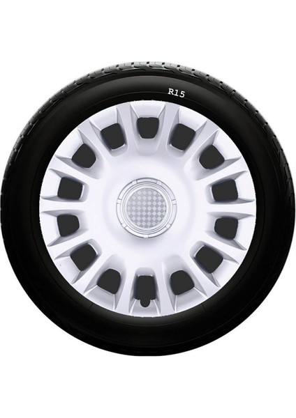 Fiat Uyumlu 15 Inç Kırılmaz Sks Jant Kapağı 1 Takım 4 Adet NO:307