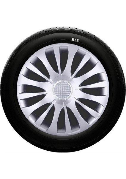 Fiat Uyumlu 15 Inç Kırılmaz Sks Jant Kapağı 1 Takım 4 Adet NO:329