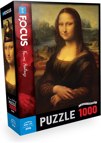 Blue Focus Games 1000 Parça Puzzle - Mona Lisa