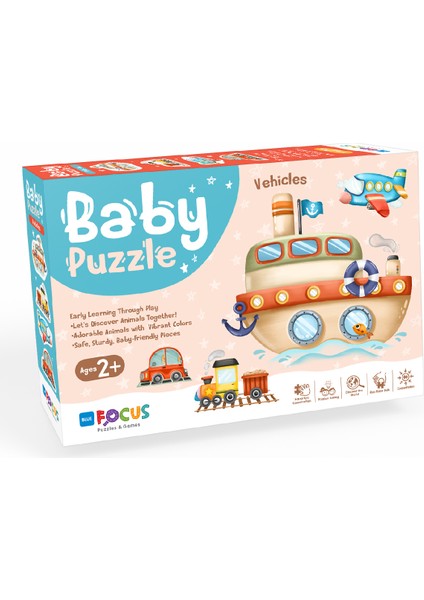 Baby Puzzle - Vehıcles (Taşıtlar)