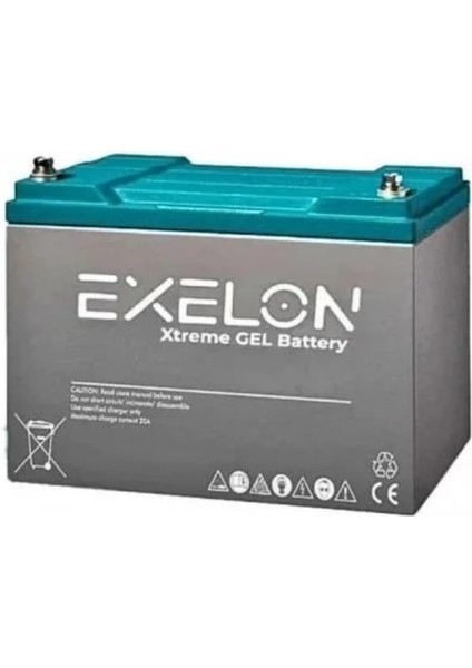 Teknovasyon Arge - Exelon 12 Volt 200 Amper Jel Akü Derin Döngü deep cycle