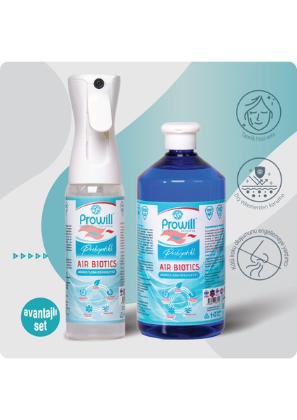 Air Biotics Sprey 300 ml ve 1 Lt Avantajlı Set