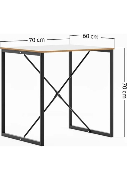 Mutfak Masası 2 Kişilik Balkon Masa Takımı Beyaz 1490