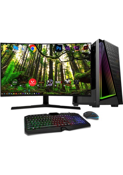 Gmx7243 İ7 12.Nesil 12700K 64Gb Ddr4 512Gb M2 Nvme 4Gb Gtx1650 "31.5 165Hz Oyun PC
