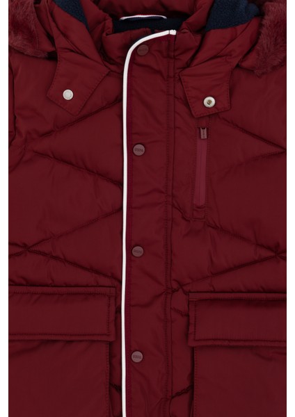 U.S. Polo Assn. Erkek Çocuk Bordo Kaban 50291717-VR014