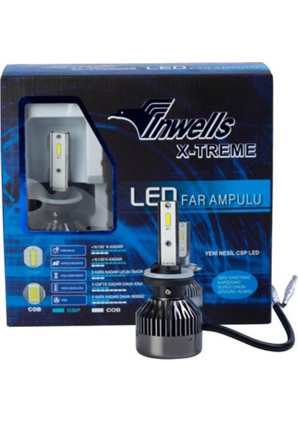 Inwells X-Treme LED Xenon H27 Ampül Seti