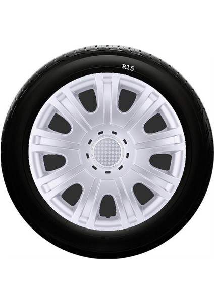 Ford Uyumlu 15 Inc Kırılmaz Sks Jant Kapağı 1 Takım 4 Adet NO:319