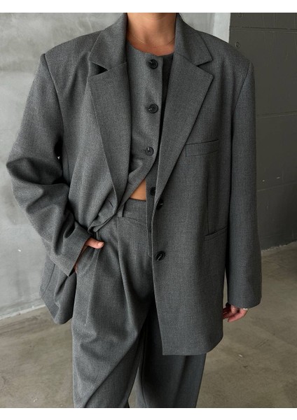 3 Lu Takım Blazer Yelek Pantalon Takım modelleri