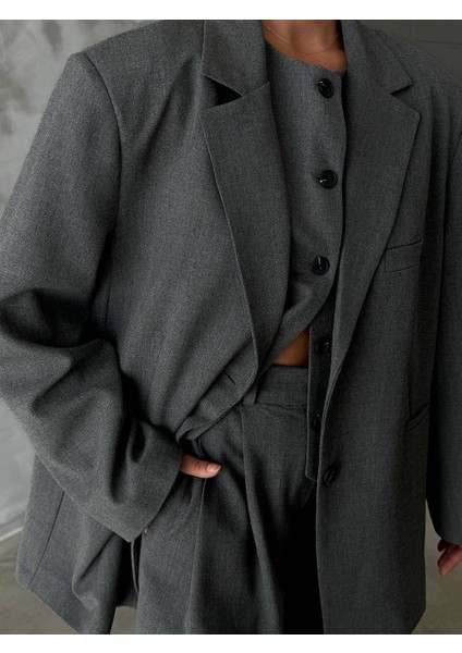 3 Lu Takım Blazer Yelek Pantalon Takım fırsatları