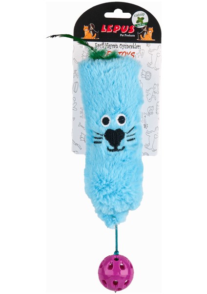 Aslan Peluş Catnıplı Kedi Oyuncağı Mavi