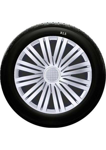 Ford Uyumlu 15 Inc Kırılmaz Sks Jant Kapağı 1 Takım 4 Adet NO:340