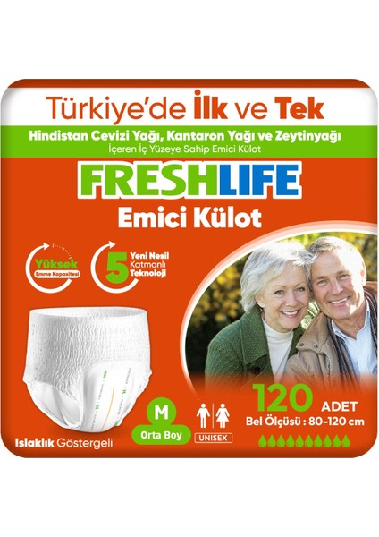 Medium Emici Külot 30’Lu 4 Paket (120 Adet)