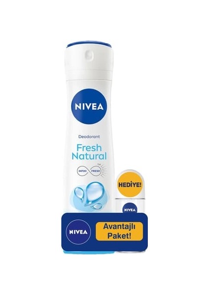 Kadın Fresh Natural 150 ml + Roll On 25 ml