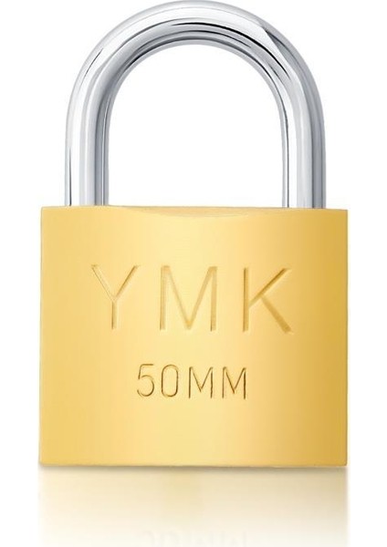 Asma Kilit Sarı Kısa 50 mm YMK-1250B