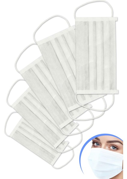 5'li Tek Kullanımlık Telli Cerrahi Maske