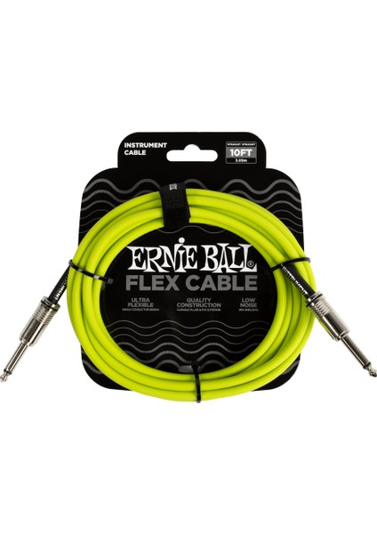 P06414 Flex Enstrüman Kablosu 10ft-Yeşil