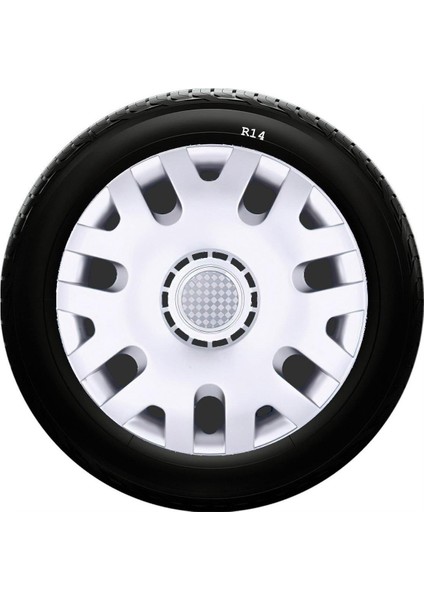 Honda Uyumlu 14 Inc Kırılmaz Sks Jant Kapağı 1 Takım 4 Adet NO:204