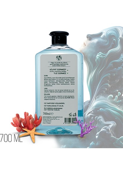 Duş Jeli Ocean (700 ml Serinletici Okyanus Esintisi - Sülfat/tuz Içermez)-Aile Boyu modelleri