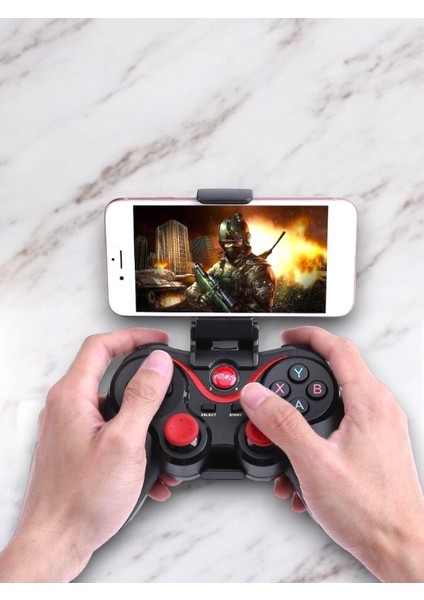 Android Uyumlu Bluetooth Oyun Kolu - Taşınabilir ve Telefon Destekli