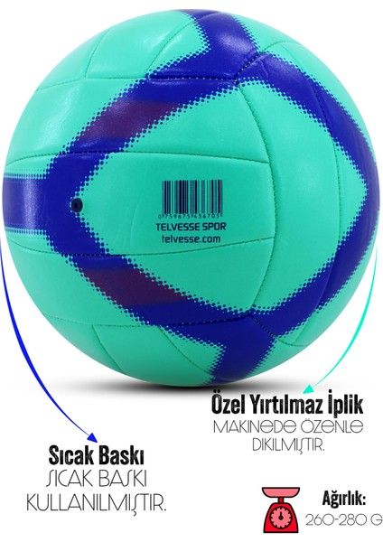 VT-500 Trick Voleybol Topu Pompalı Yumuşak Doku Semi-Pro Iç-Dış Mekan Soft Touch No:5 270 G