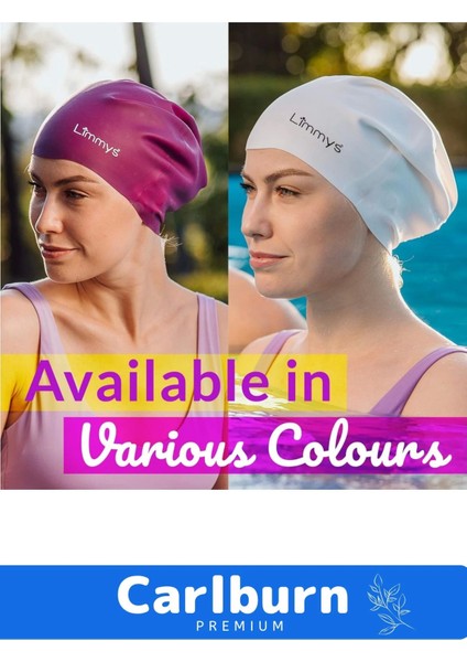 Premium Su Geçirmez Silikon Yüzücü Havuz ve Deniz Bonesi Elastik Yüzme Şapkası 2'li Set fırsatları