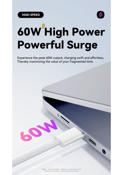 60W CE/FC/ROHS Lisanslı Type-C To Type-C İphone 15/16 Samsung/Xiaomi/Redmi/Huawei/Honor/Laptop/Tablet/Telefon Süper Hızlı Orjinal Hasır Örgülü Sağlam