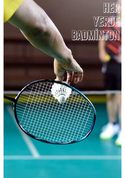 6 Adet Badminton Topu Semi-Pro Dengeli Hız Başlangıç Kutulu Mantar Kafa Deluxe Top Seti Beyaz 620