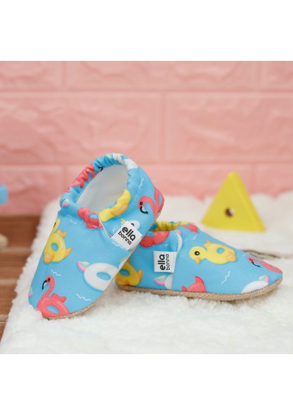 Desenli Bebek Patiği Kaydırmaz Tabanlı Organik Pamuk 2021 İlkbahar Yaz Modelleri