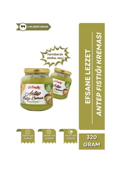 2'li Set 320gr Leblebi Kreması ve 320gr Kahvaltılık Sürülebilir Özel Üretim Antep Fıstığı Kreması fiyatları