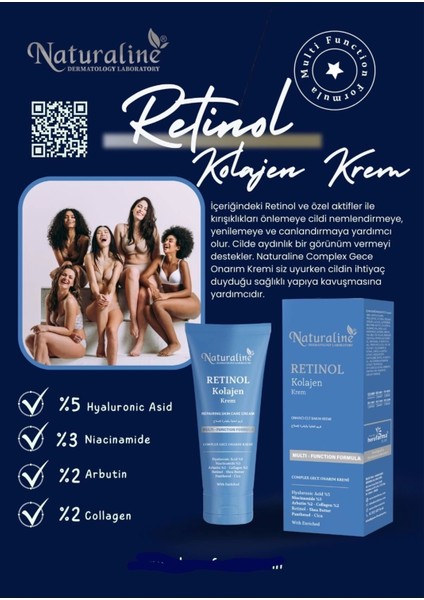 Krem - Retinol Shea Butter Hyaluronic Acid %5 Collagen % 2 Arbutin % 2 100 ml modelleri