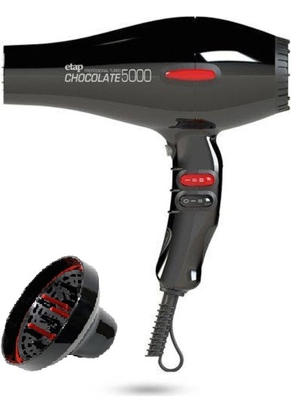 Chocolate 5000 2400WATT Turbo Nano Italyan Motor Fön Makinesi ve Curly Difüzör
