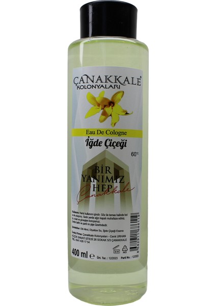 Iğde Çiçeği Kolonyası - 400 Ml - (Pet Şişe)