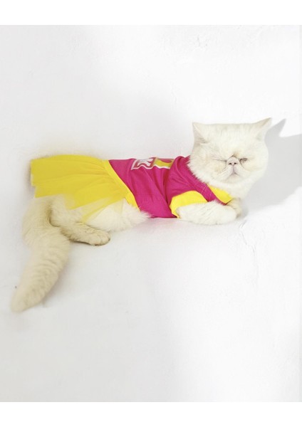 Pınk Love Mom Tütülü Kedi Elbisesi indirimleri