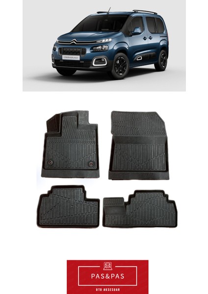 Citroen Berlingo 2020 Model 5d Ekstra Havuzlu Paspas